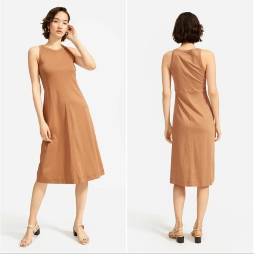Everlane Luxe Cotton Midi Tank Dress
